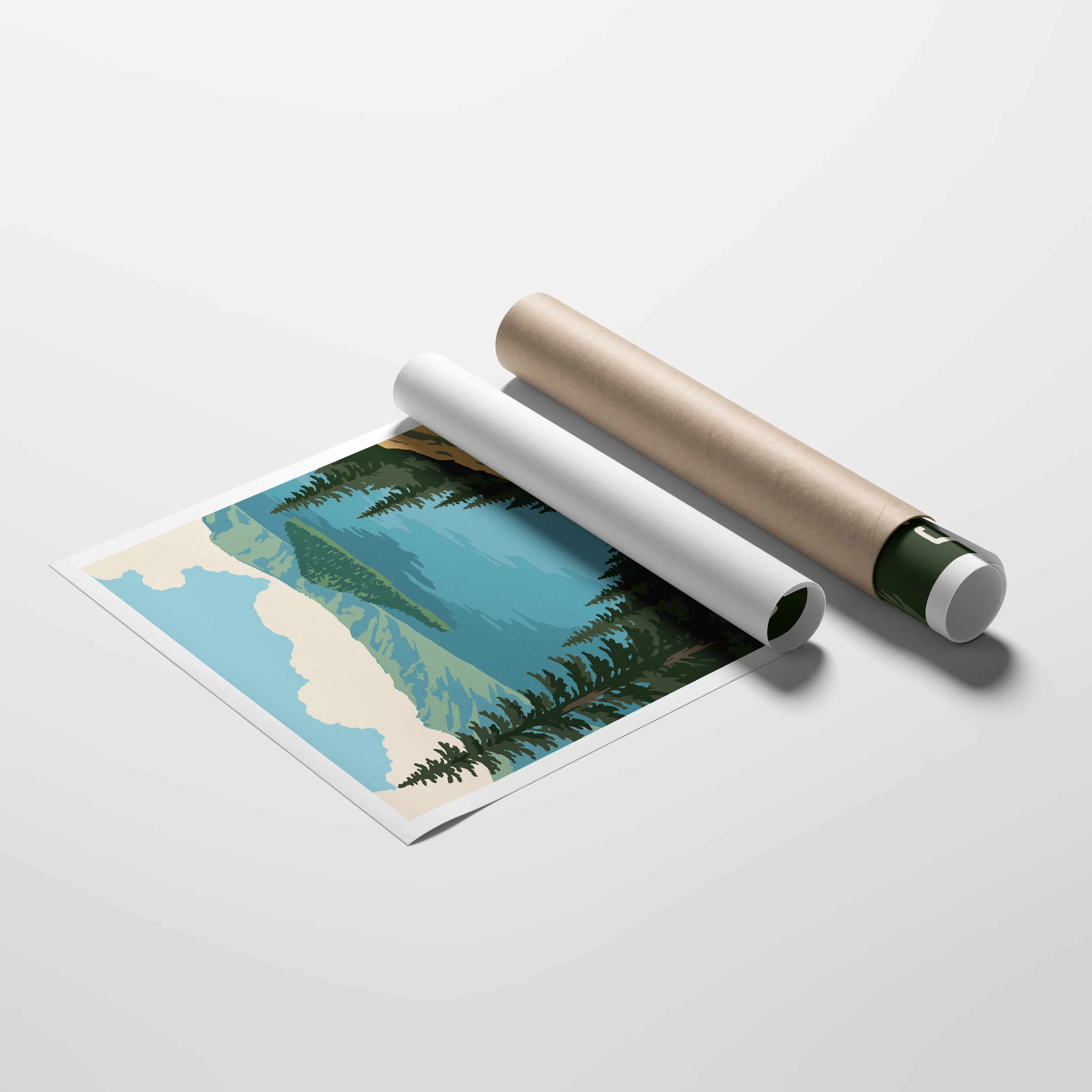 Crater Lake National Park Travel Poster - Image 2