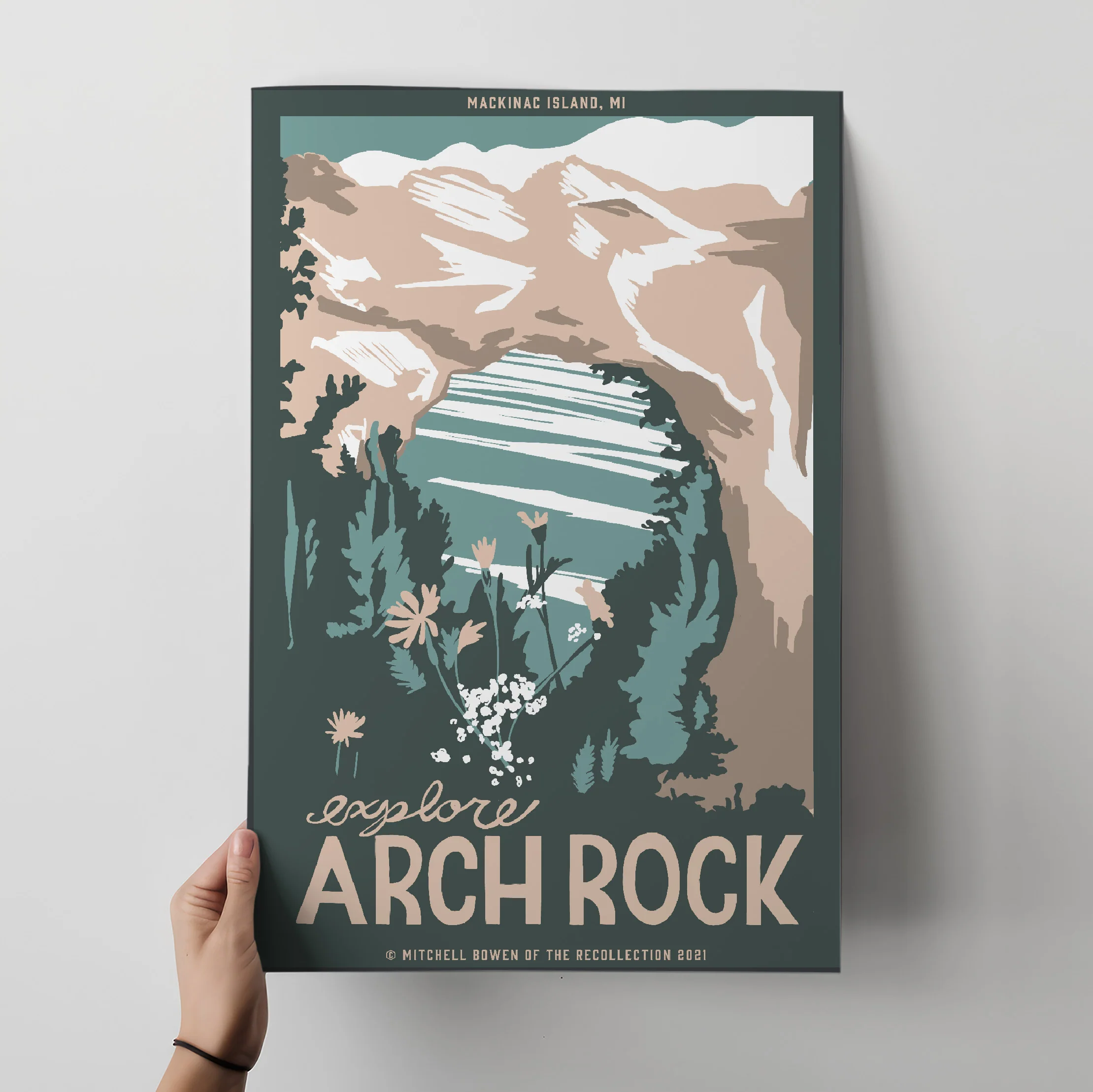 Arch Rock Travel Poster - Image 2