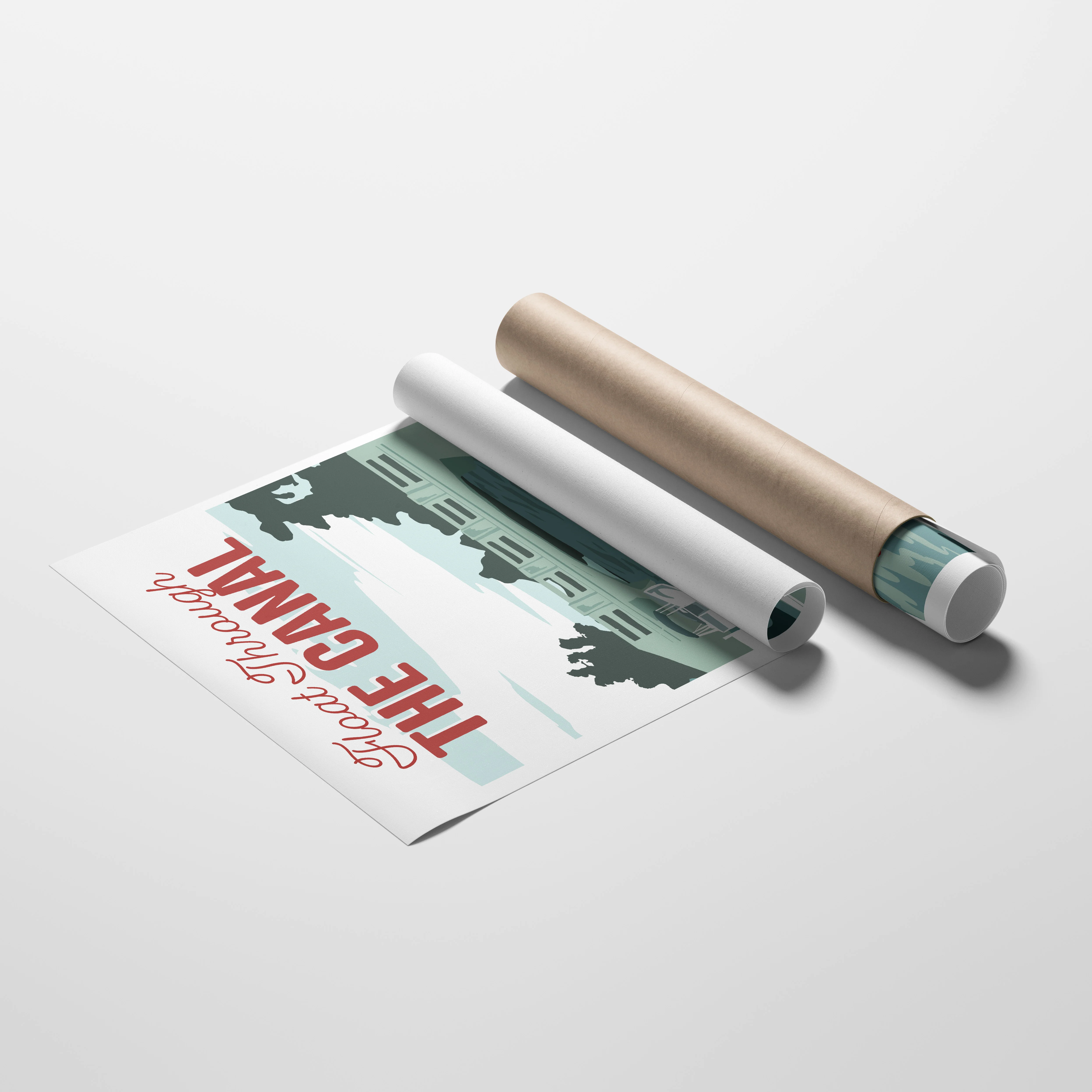 Float through the Canal, Winona Lake Travel Poster - Image 3