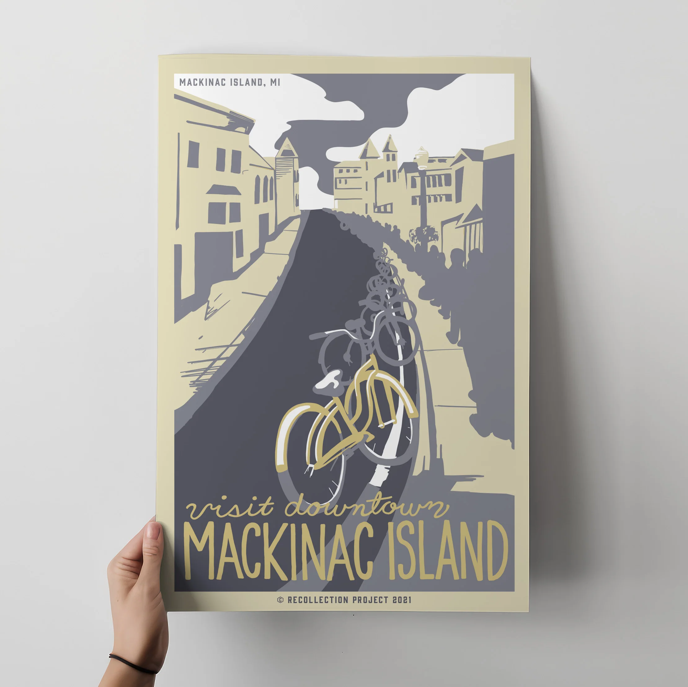 Downtown Mackinac Travel Poster - Image 2