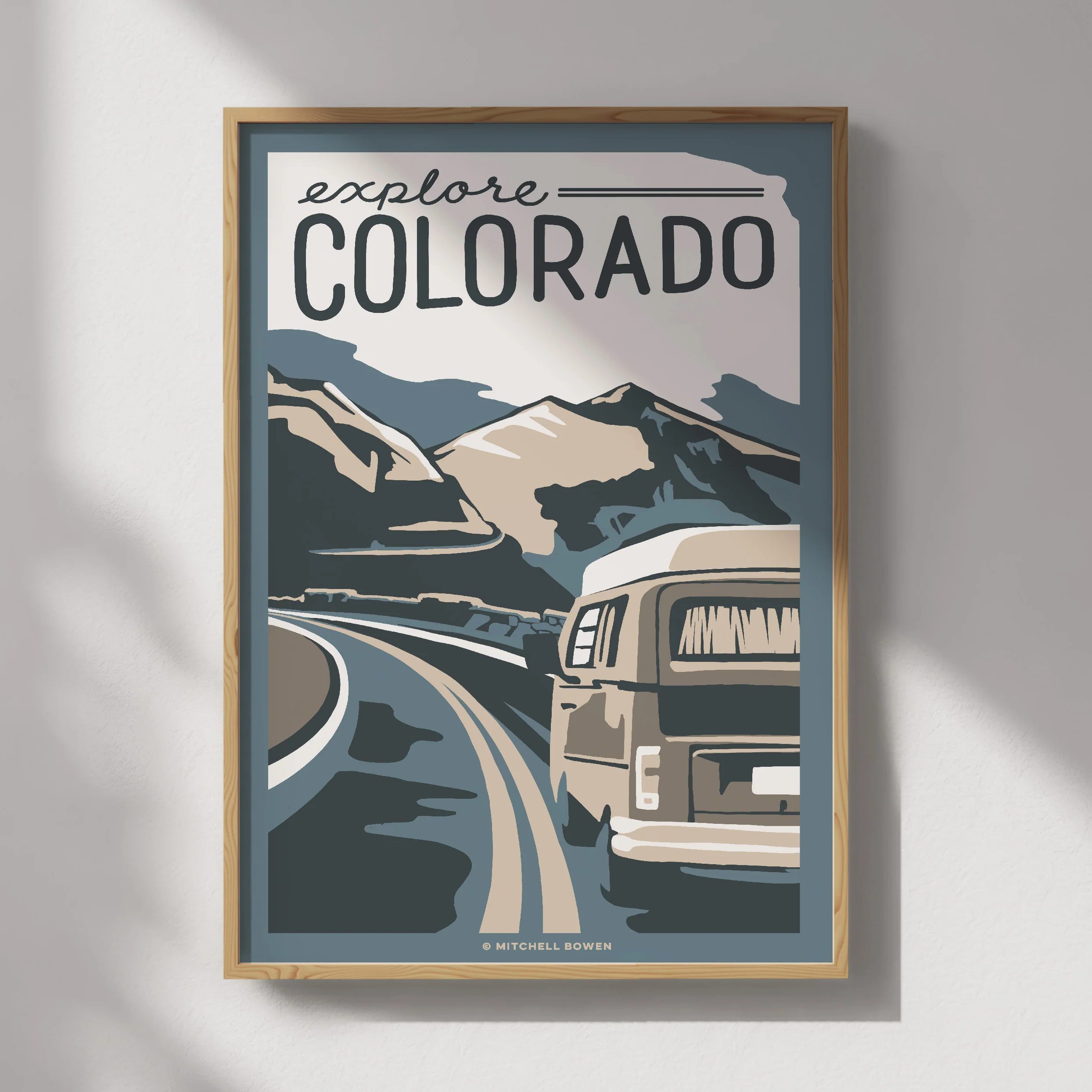 Explore Colorado Travel Poster