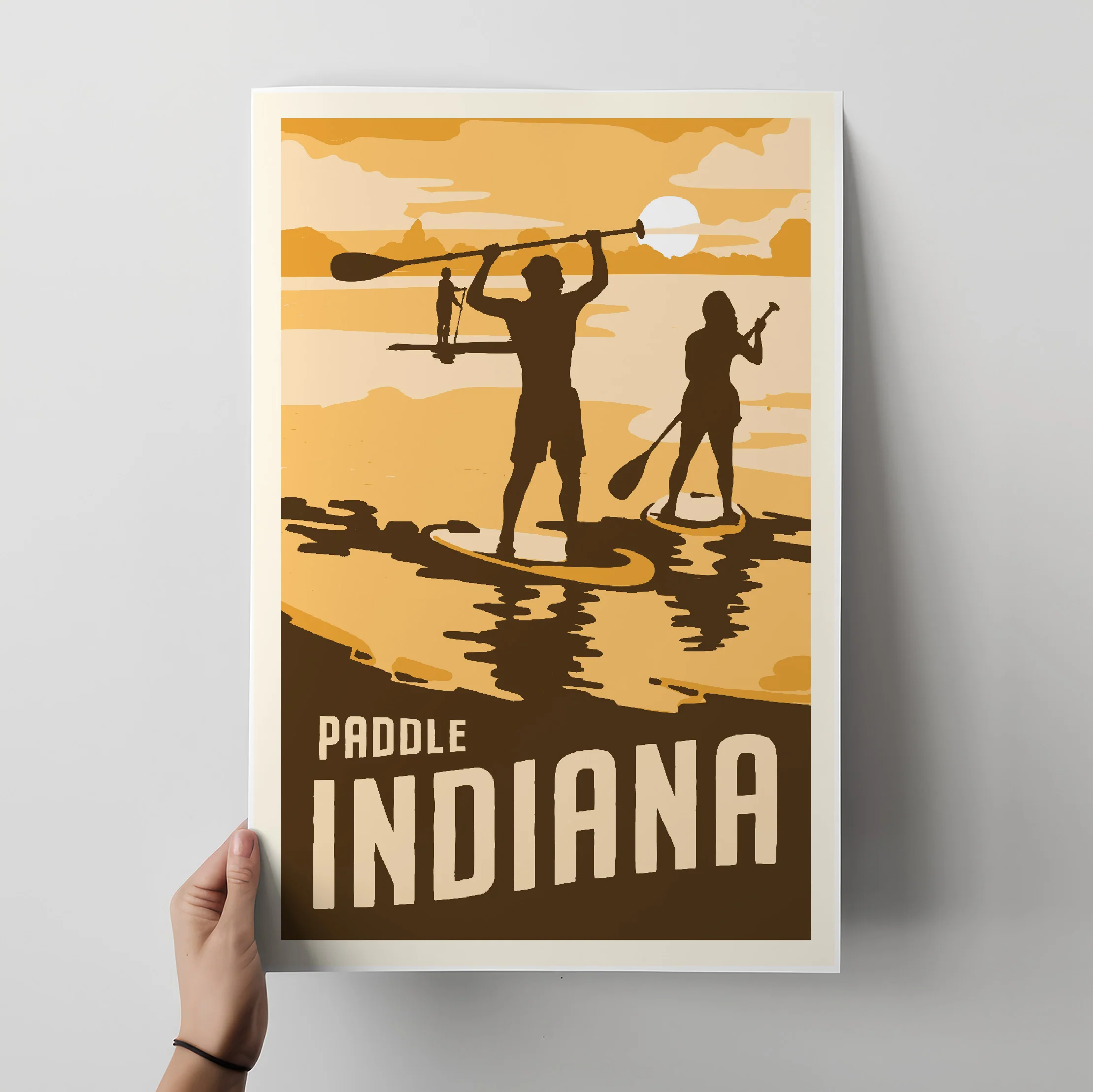 Paddle Indiana Travel Poster - Image 2