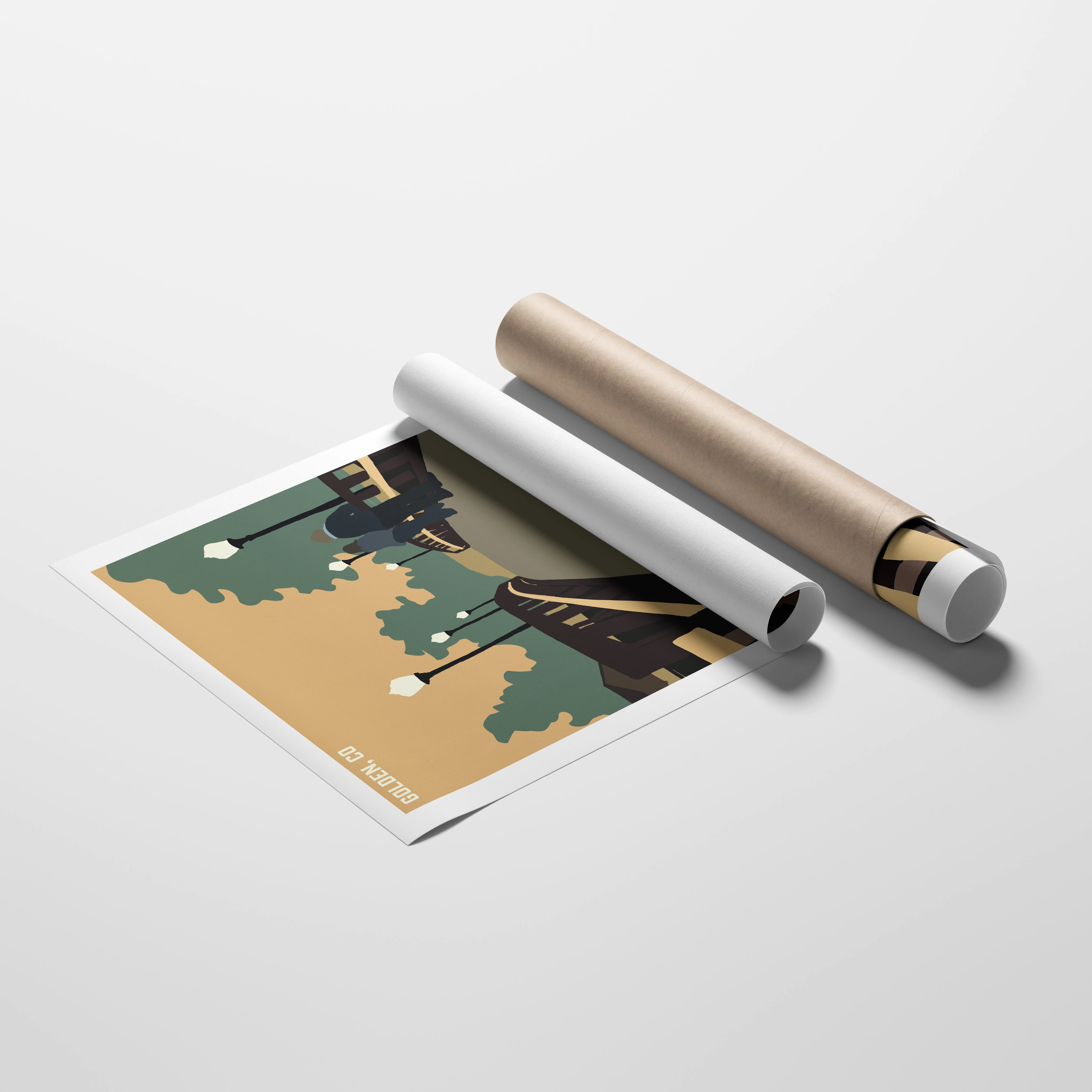 Walk Golden Travel Poster - Image 3
