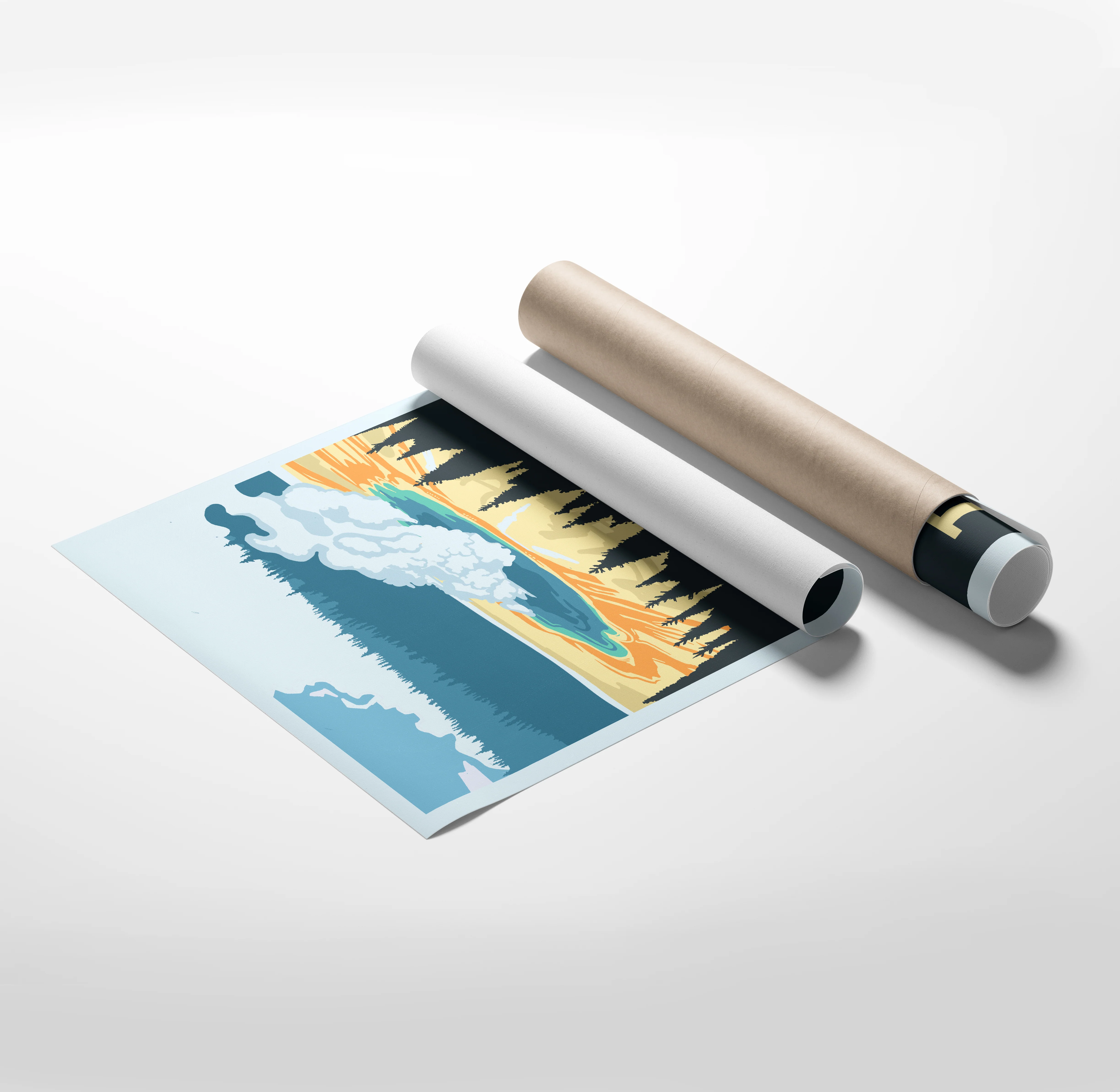 Grand Prismatic Spring Travel Poster - Image 3