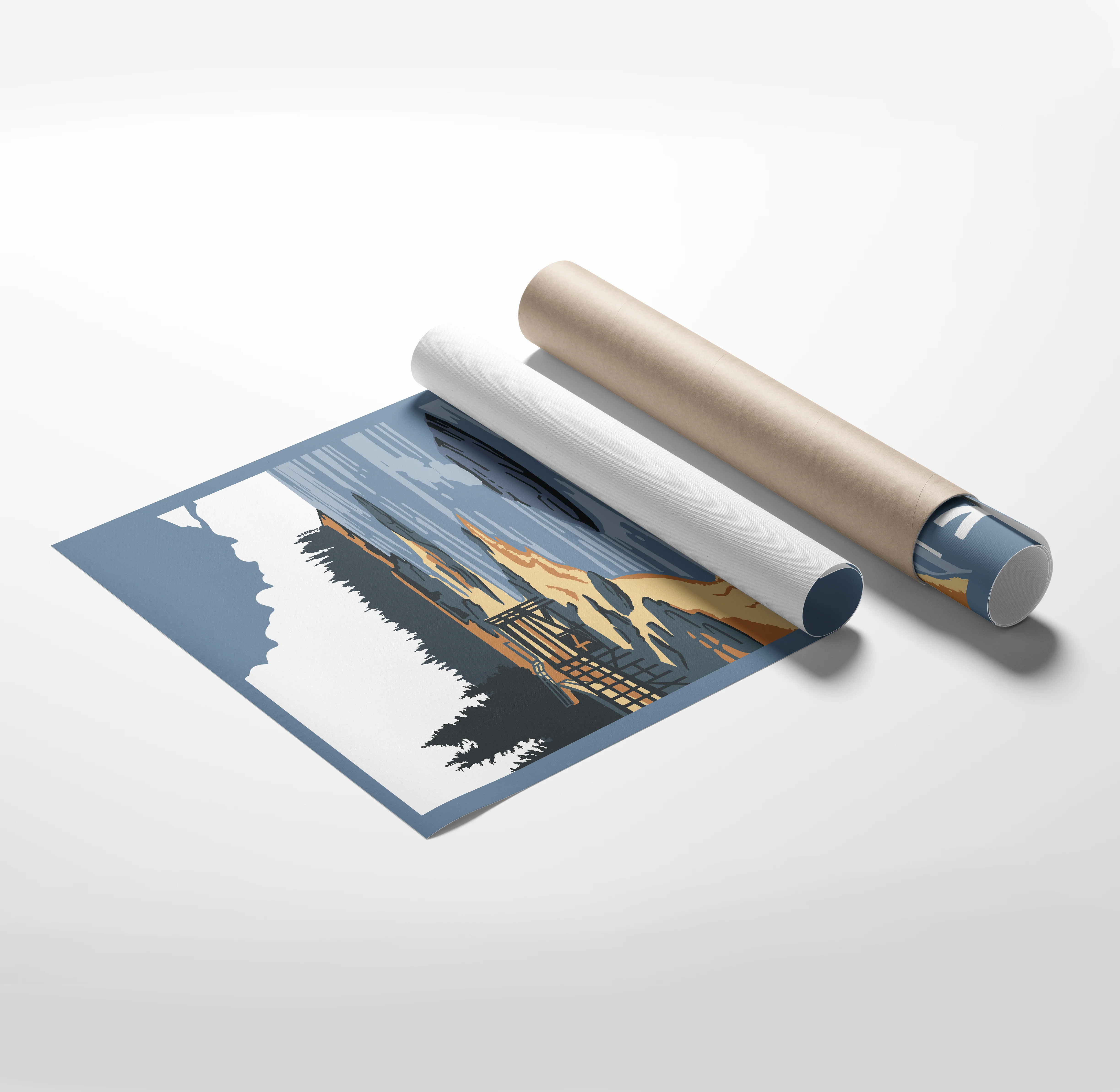 Yellowstone Lake Travel Poster - Image 3